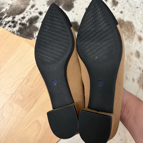 Rothy's ROTHY’S The High Point Wren Captoe Heel Tan Black Size 8 NWOT