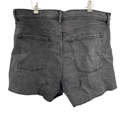 Old Navy  Sky Hi A-Line Higher High-Rise Denim Jean Shorts Black Size 18 New - Image 3