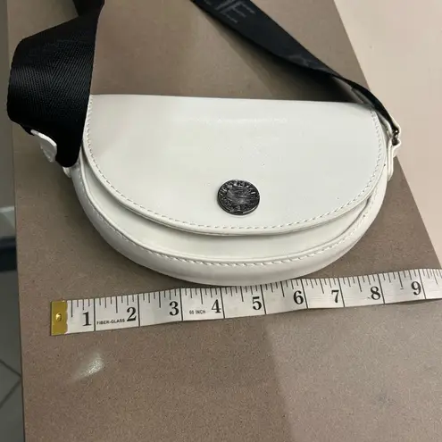 Kendall + Kylie  Black and White Crossbody Bag with Semi-Circular Design