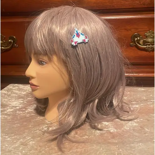 Chiaki Nanami Cosplay Anime Costume Jacket & Skirt EUC S w/ Pink Wig & Hair Clip Green