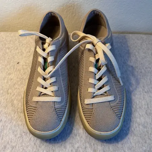 Rothy's The Lace Up Sneaker in Grey Size 6 Gray