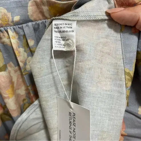 Yumi Kim NEW NWT Gayle Linen Dress In Mellow Brook Crystal Floral Print