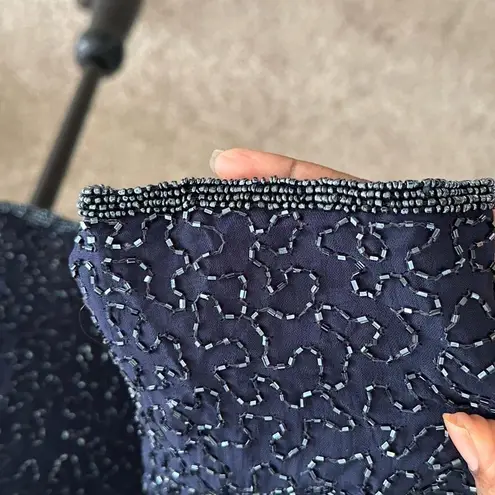 House Of Frazer All Over Sequin Blazer Jacket Size 12 Black