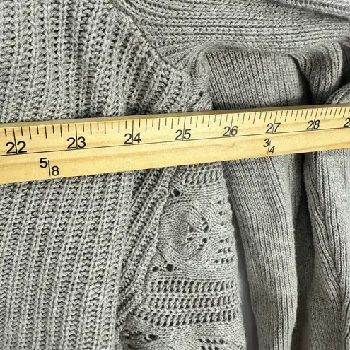 Matilda Jane Matilda Jane Cardigan XL Boho Cottagecore Open Knit Waterfall Drape Neutral