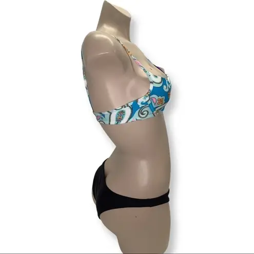 Recco brazilian floral print bikini set NWT Blue