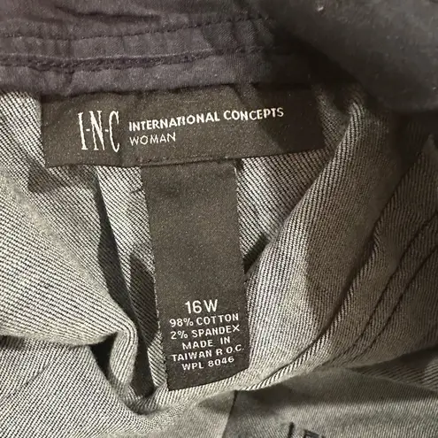 💙SALE 3/$25 INC INTERNATIONAL CONCEPTS WOMAN BLUE DENIM LIGHTWEIGHT SKIRT 16W