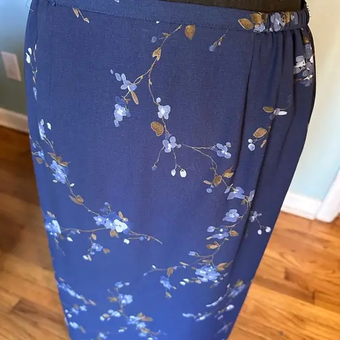 Laura Scott Petite Blue Floral Skirt – Size 6P