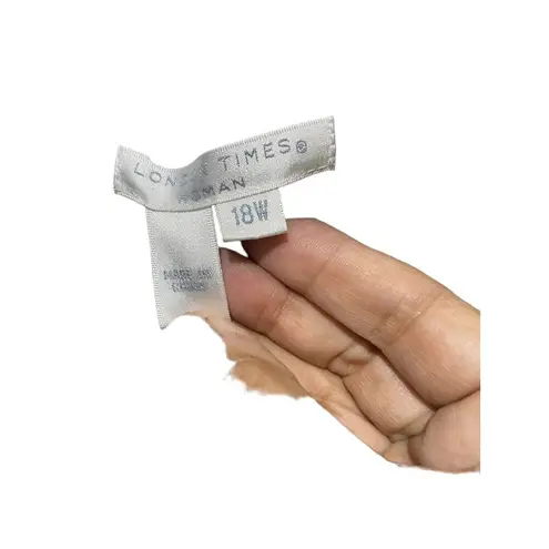 London Times Women's Cocktail Dress w/ Lined Jacket Layered Silver Size 18W