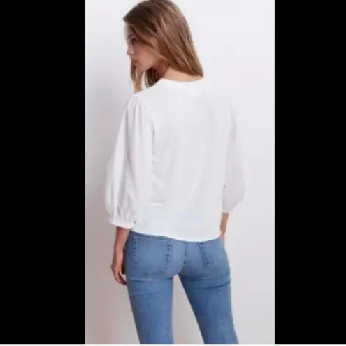 Velvet graham & spencer simpson cotton slub tee S White