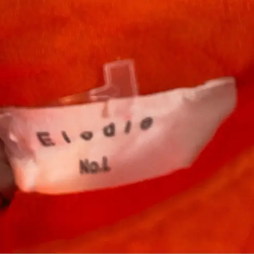 Elodie Orange Tank Top w/ Lace Detail