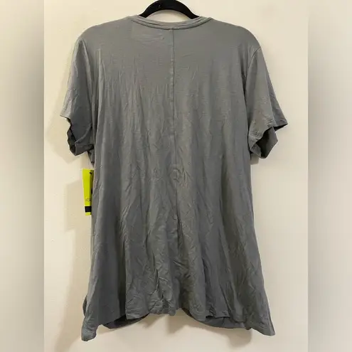 Xersion NWT  Draped Activewear T-Shirt in castor‎ gray - XXL