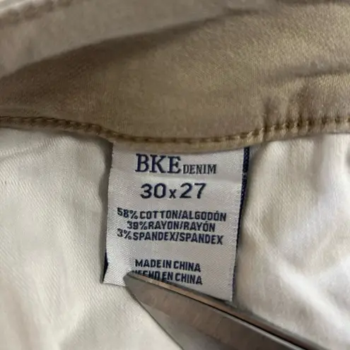 BKE Tan Ankle Cropped Jeans Classic Style