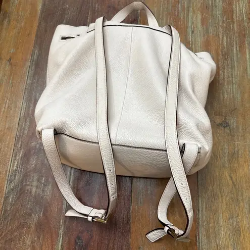 Kate Spade  Beige Leather Drawstring Backpack Purse One Size Women’s