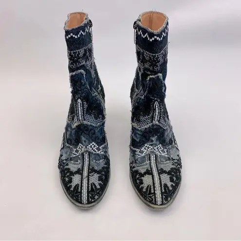 indigo. MARCODELLI BOOTS SUNDANCE COLLECTION WESTERN EMBROIDERED SZ 7