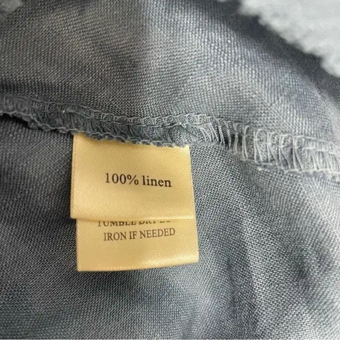 Dylan Sleeveless Tunic Dress blue tier layered linen sleeveless top Size Medium