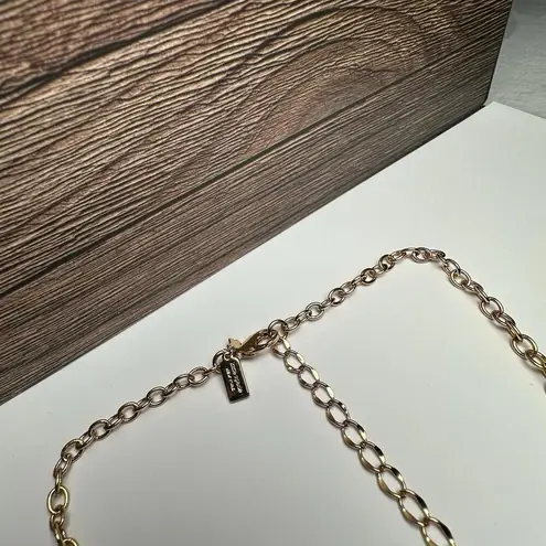 Kate Spade Capri Garden Bib Statement Cream Rhinestone & Enamel Necklace Gold