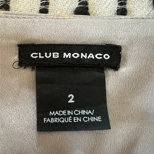 Club Monaco | Champagne Burnout Silk Blend Asymmetrical Skirt | Size 2