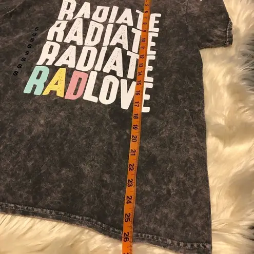 Awake radiates rad love, pride tee sz small