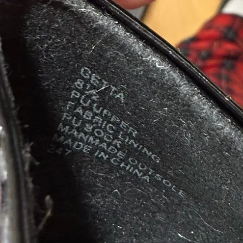 Madden Girl  Getta Black Faux Patent Leather Heels Shoes Women’s Size 8.5 Classic