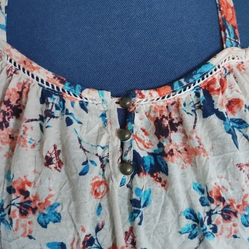 French Laundry Floral Cold Shoulder Blouse Top