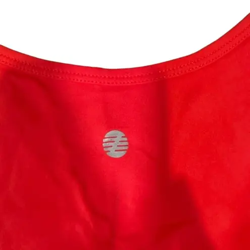 Z By Zella Pink Cut Out Front Sleeveless Athletic Cropped Sports Bra Women Sz M