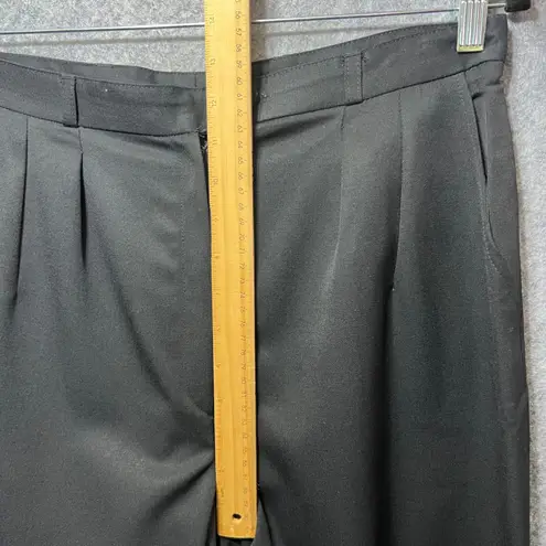 Vintage Giorgio Sant'Angelo Wool Trousers Sz 14 Black Pleated Pants Yugoslavia