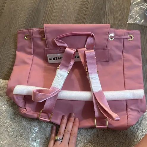 Stoney Clover Lane NWT Homecoming Nylon Flap Backpack in Mauve