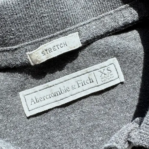 Abercrombie & Fitch #45  Logo Polo in Gray