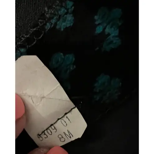 Susan Bristol Vintage Brushed Velvet Midi Skirt Womens 26" Waist Susan Brisol Green Black Zip