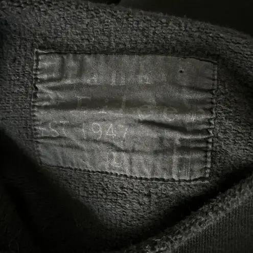 Frank & Eileen Effie Long-Sleeve Funnel Neck Capelet Black Triple Fleece Size L