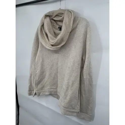 J. Crew Mercantile Sweatshirt Women Large Tan Minimalist Casual Wool Blend Brown