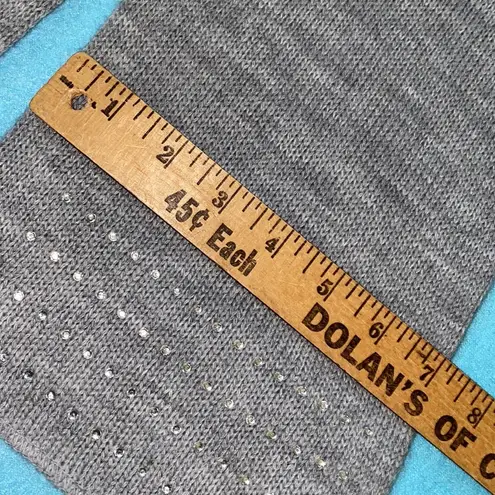 Joe Boxer  rhinestone bling knit gray soft scarf size OSFM