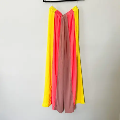 House Of CB NWT  Margot Sheer Striped Multicolor Vibrant Pants Medium