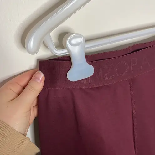 Kenzo logo printed spellout Bordeaux leggings size XS Purple