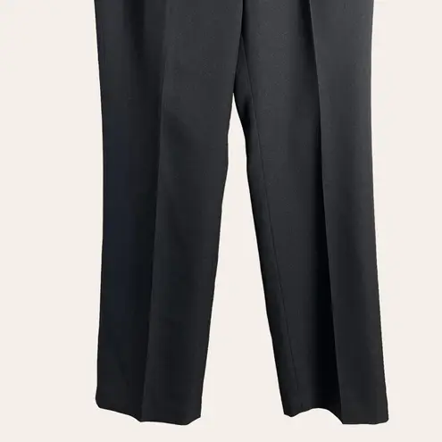 Le Suit Women's Black Crepe Wide Leg Trouser Dress Slack Pants Size 8 NWT