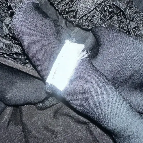 Sandro Noya wrap-effect macramé lace-paneled crepe jumpsuit EUR 40 US L (12-14)