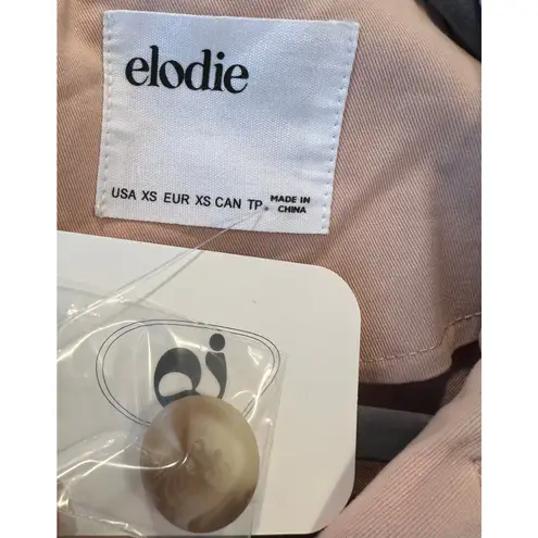 Elodie Eleanor Cropped Buckle Cuff Trench Coat Baby Pink size XS