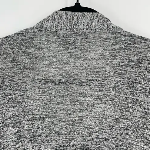 Naïf Naif Womens Heathered Gray Draped Open Front Faux Layered Cardigan Size Medium - Image 3