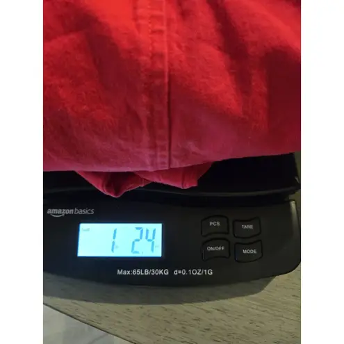 Monroe & Main Red Denim Jacket Womens L Y2K 90s Stretch Trucker Vintage Denim Size L