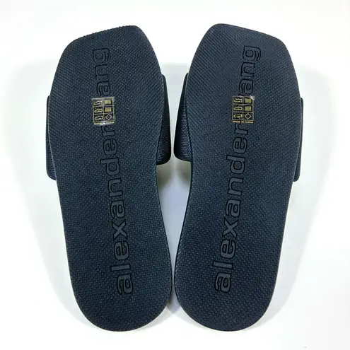 Alexander Wang Logo Pool Slides Uniform Blue EU 39 40 NEW 30221S059