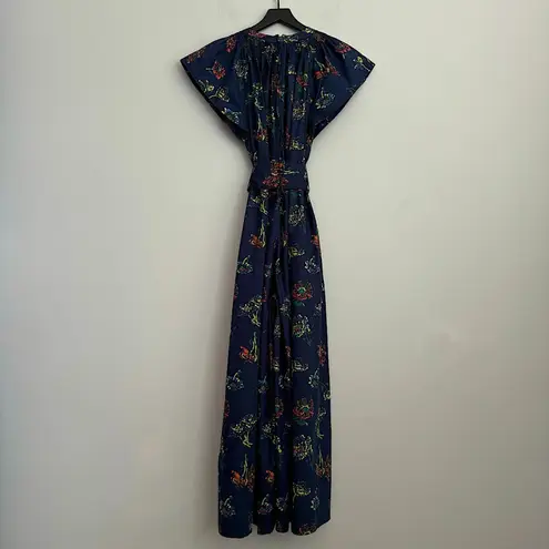 Ulla Johnson Coralie Wide Leg Jumpsuit in Midnight Floral Print