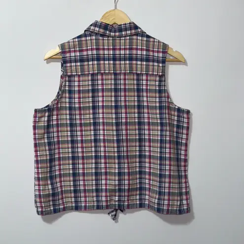 Fashion Bug plaid button up top women’s size large