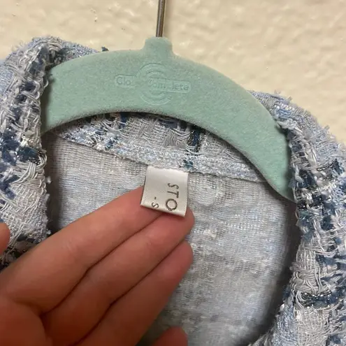 Storets   Dana Tweed Cropped Jacket  SZ S/M