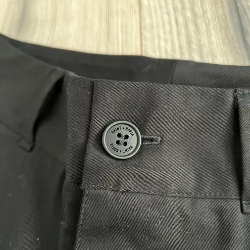 NWT Saint + Sofia Eden Chino Pants in Solid Black | US 2