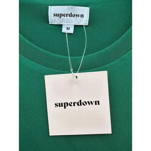 superdown  Cory Ruched Side Mini Dress Green Medium Revolve NWT