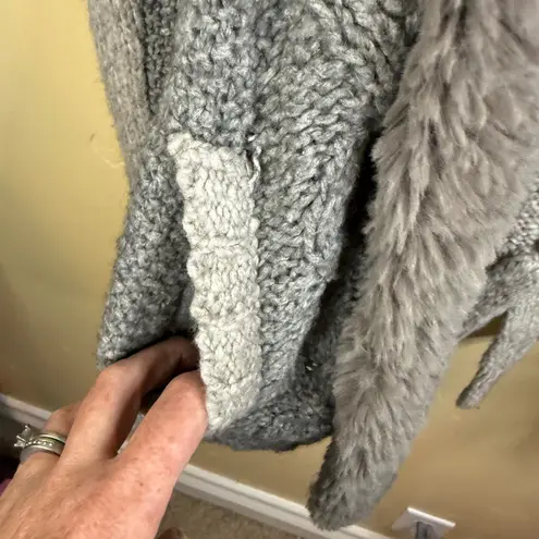 Anthro SLEEPING ON SNOW Gray Wool Yak Penny Lane L/S Cardigan Sweater Size Small