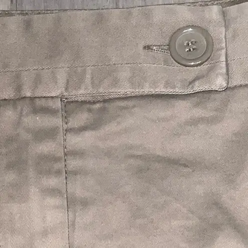 Outback Red Vintage Cocoa Tan Cotton Blend Flat Front Cuffed Casual Shorts Sz 10