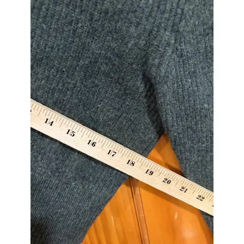 AYR 100% Merino Wool Half Zip Ribbed Sweater Olive Green Women’s Small