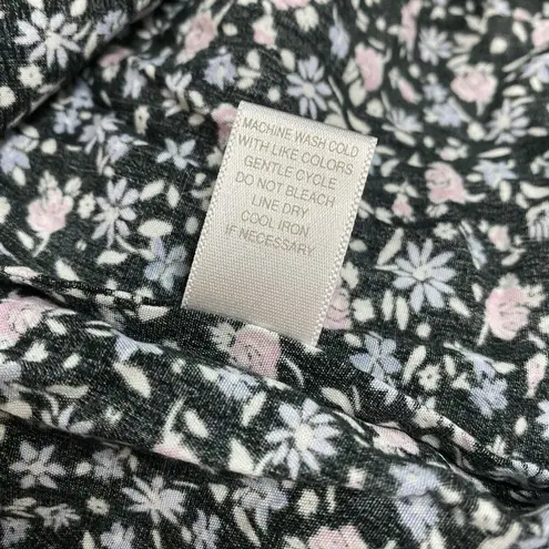 cj banks Vintage Skirt Women 24W Black Floral Ditsy Print Y2K Lightweight Midi