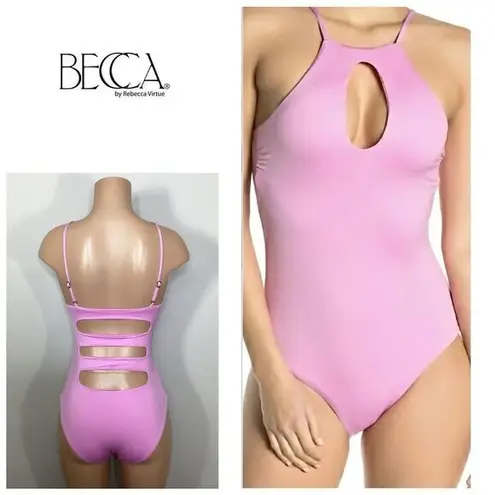 Becca New.  pink one piece. Small. Retails $129